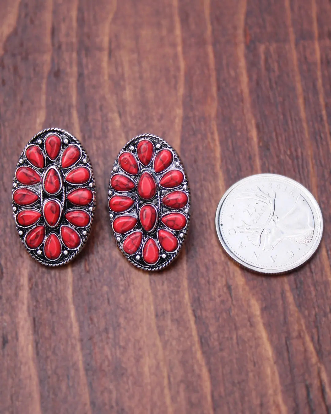 Kasen Earrings - Red - Imperfectly Perfect Boutique