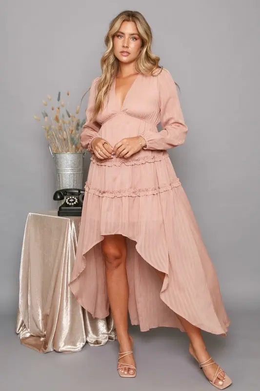 Kelsey High-Low Maxi Dress - Imperfectly Perfect Boutique