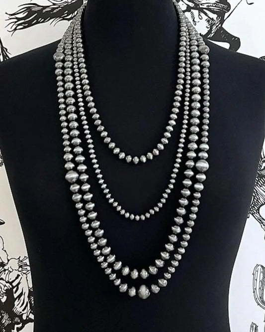 “Laine” Layered Pearl Necklace Imperfectly Perfect Boutique