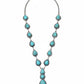 Lariat Faux Turquoise Necklace Imperfectly Perfect Boutique