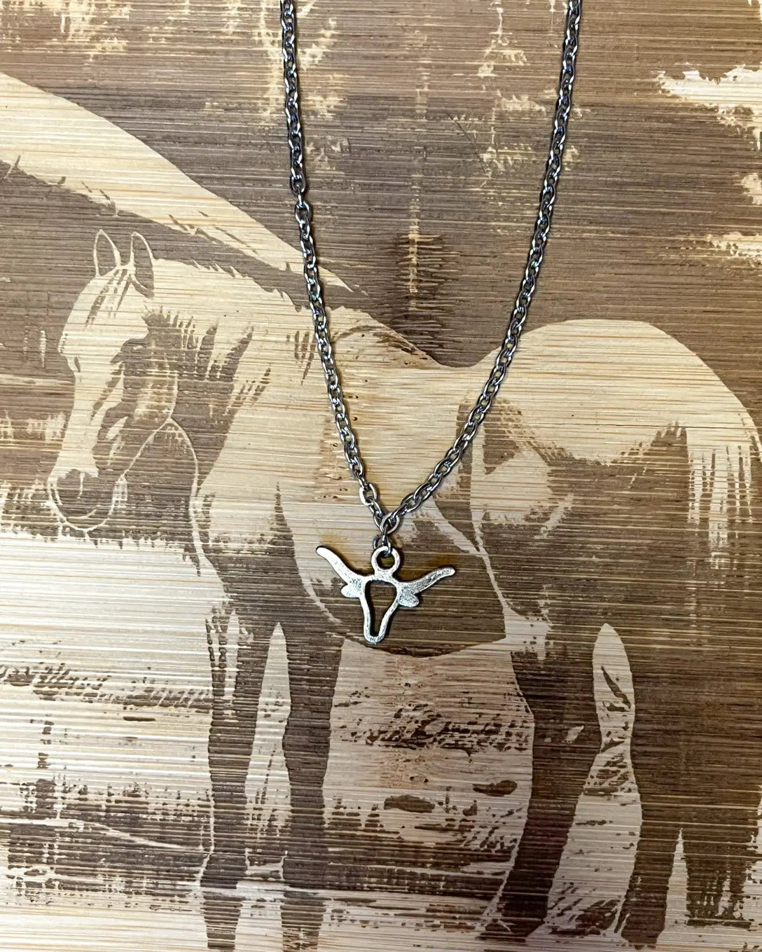 Longhorn Necklace Imperfectly Perfect Boutique