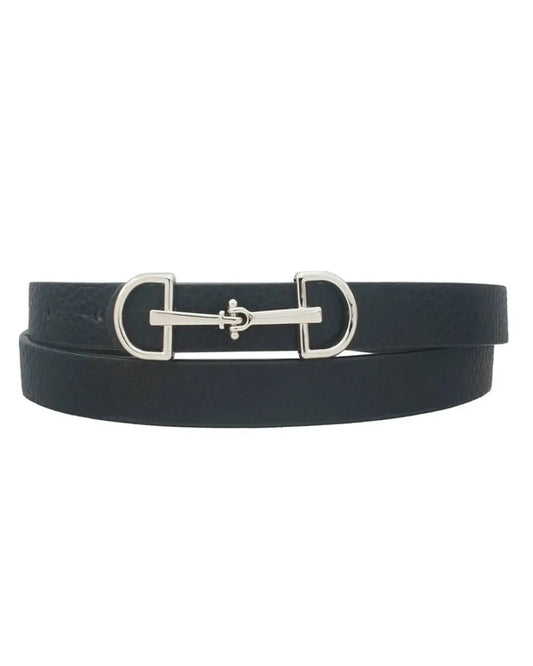 Lux D Ring Belt - Black Imperfectly Perfect Boutique