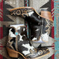 Macey Tooled Cowhide Booties Imperfectly Perfect Boutique