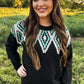 Midnight Diamond Sweater - Imperfectly Perfect Boutique
