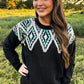 Midnight Diamond Sweater - Imperfectly Perfect Boutique