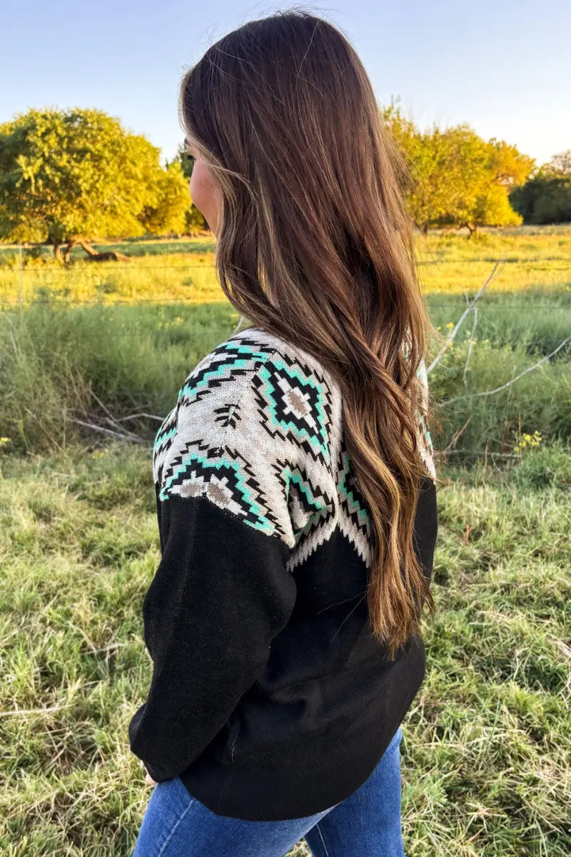 Midnight Diamond Sweater - Imperfectly Perfect Boutique