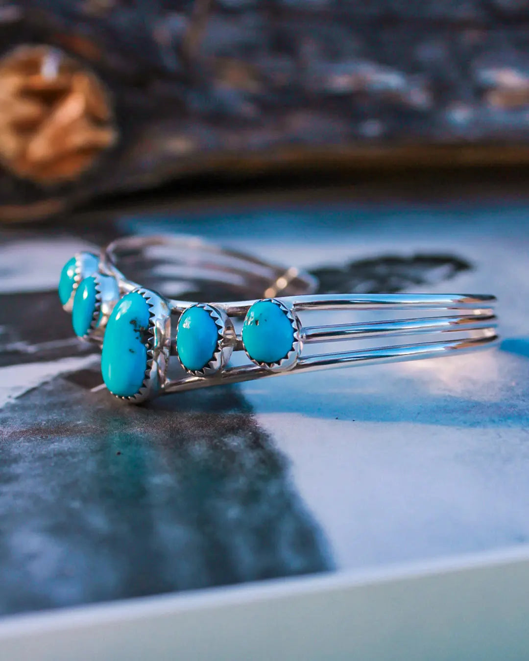 Navajo Kingman Turquoise Bracelet - Imperfectly Perfect Boutique