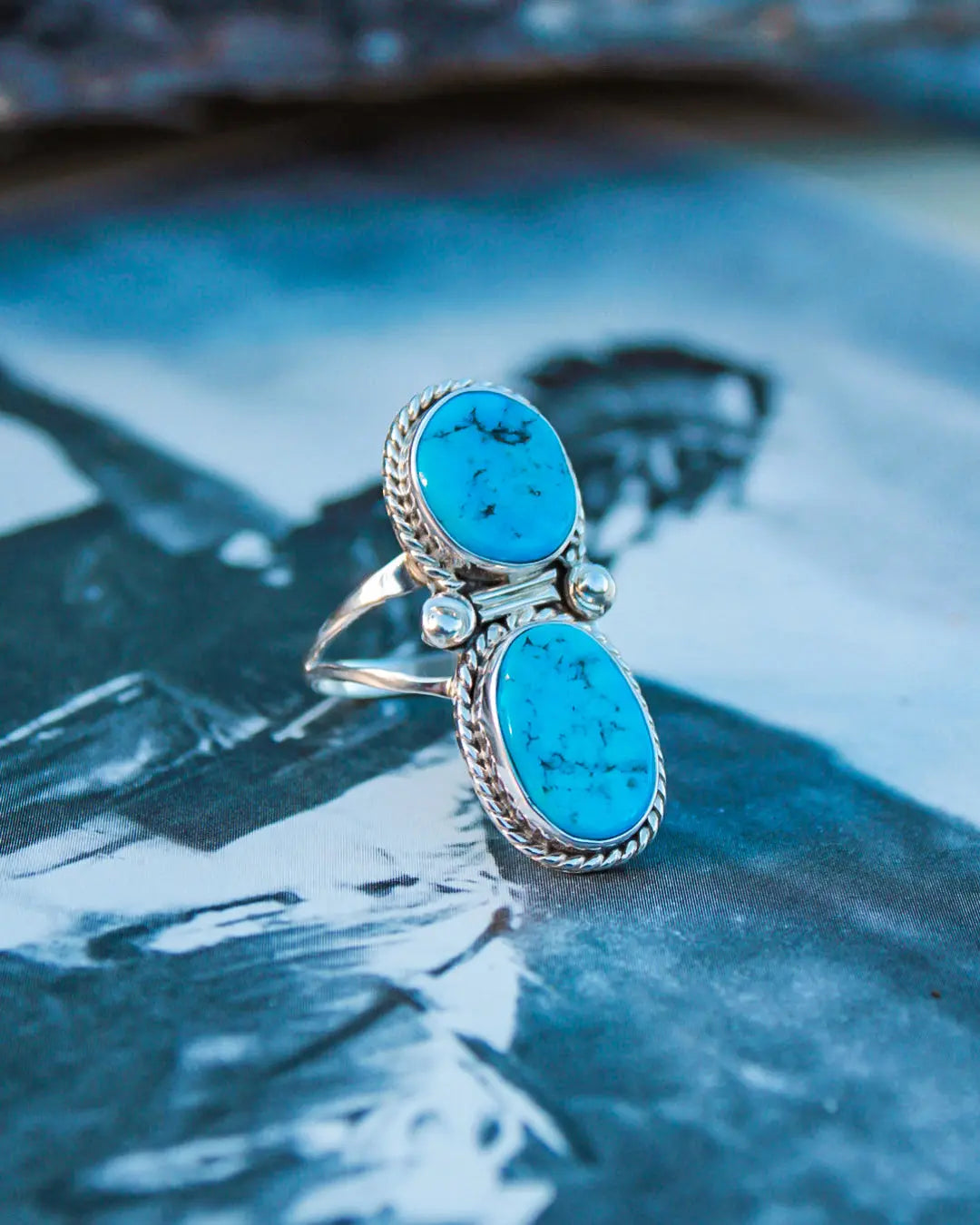 Navajo Kingman Turquoise Ring - Imperfectly Perfect Boutique