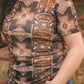 New Trails Aztec Mesh Tee - Size S Imperfectly Perfect Boutique