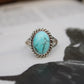 Oval Kingman Turquoise Ring Imperfectly Perfect Boutique