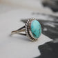 Oval Kingman Turquoise Ring Imperfectly Perfect Boutique
