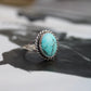 Oval Kingman Turquoise Ring Imperfectly Perfect Boutique