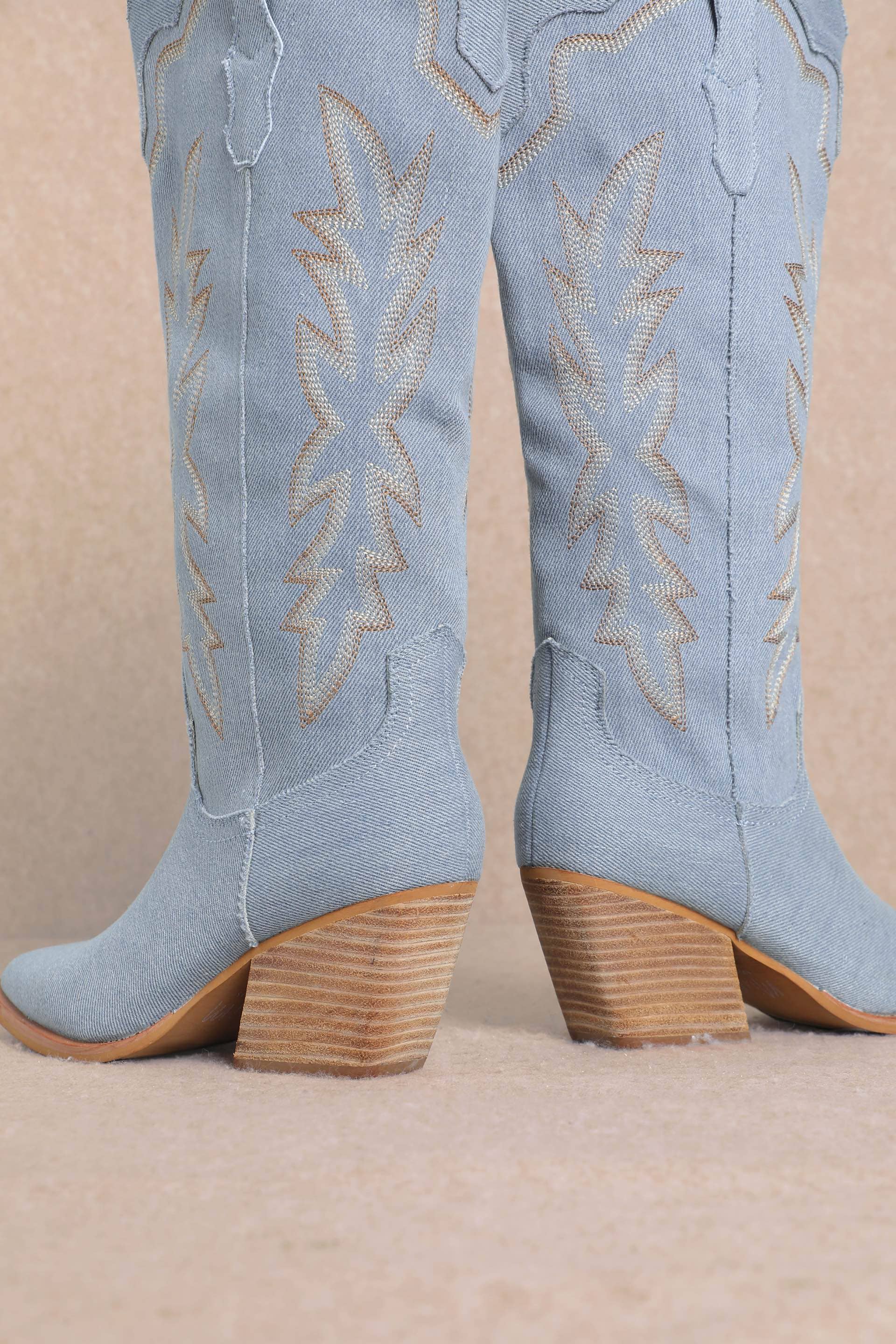 “Patsy” Denim Cowgirl Boot Miracle Miles (Mi.iM)