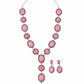 Pink Lariat Necklace Set - Imperfectly Perfect Boutique