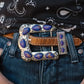 Purple Stone Western Buckle - Imperfectly Perfect Boutique