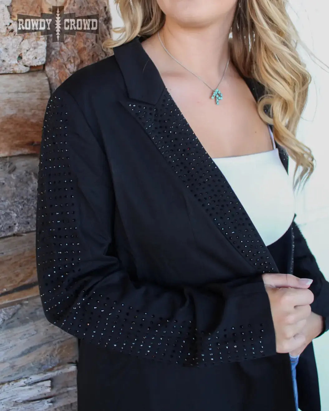 Rhinestone Cowgirl Blazer Imperfectly Perfect Boutique