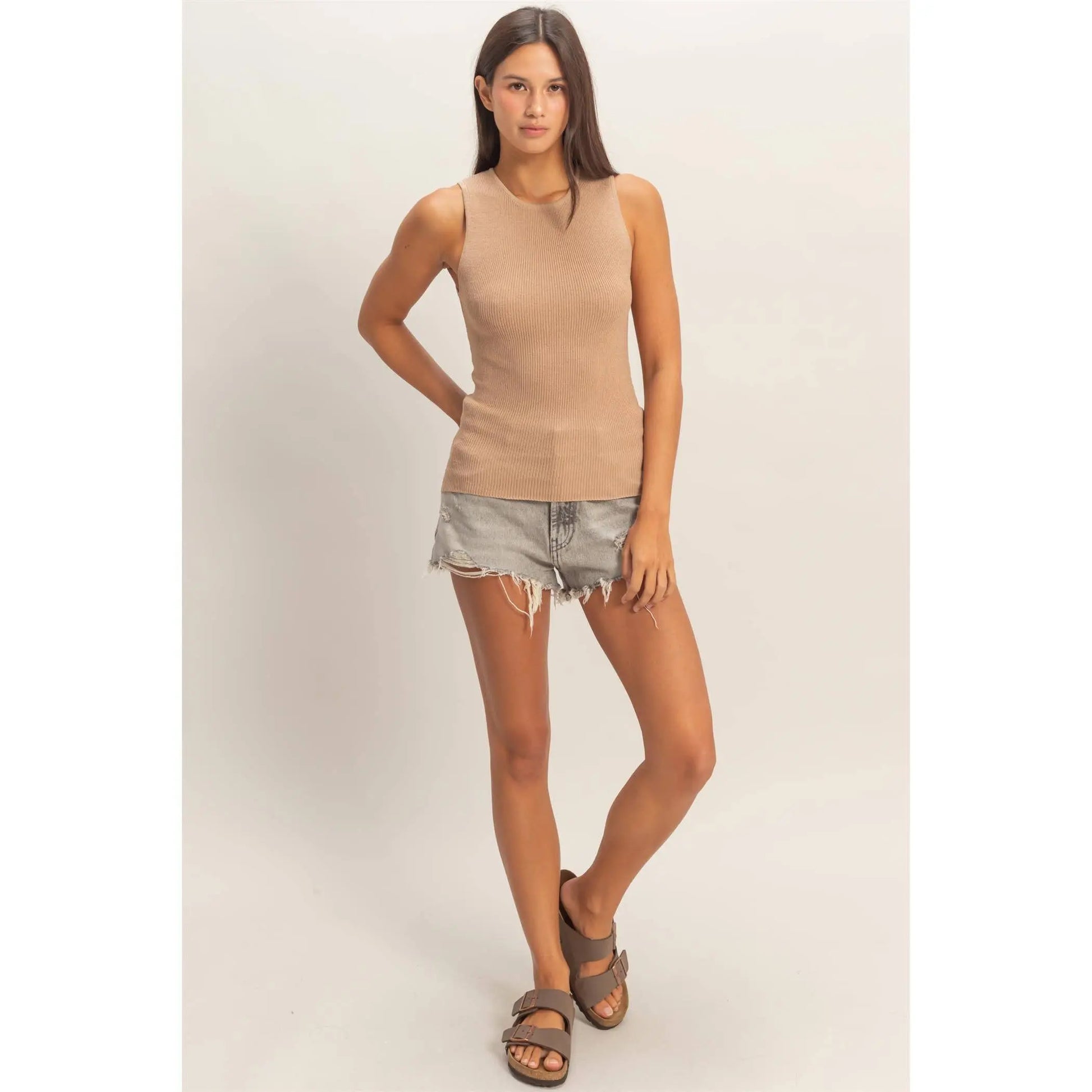Ribbed Knit Tank Top - Imperfectly Perfect Boutique