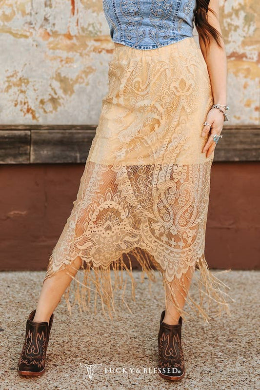 Rio Rancho Lace Skirt - Imperfectly Perfect Boutique