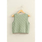 Basket Weave V-Neck Sleeveless Vest - Imperfectly Perfect Boutique