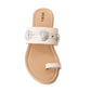Sagebrush Concho Sandals In White - Imperfectly Perfect Boutique