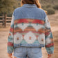 Ladies Denim with Aztec Fashion Jacket| DA-24653 - Imperfectly Perfect Boutique