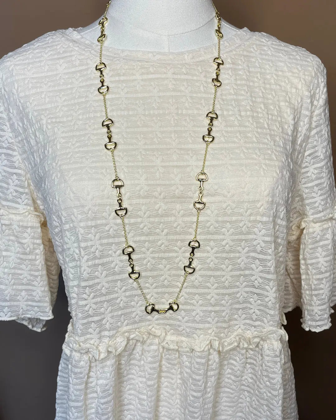 Small Snaffle Necklace - Gold Fornash