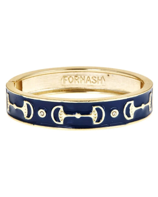 Snaffle Bit Bracelet - Navy Fornash
