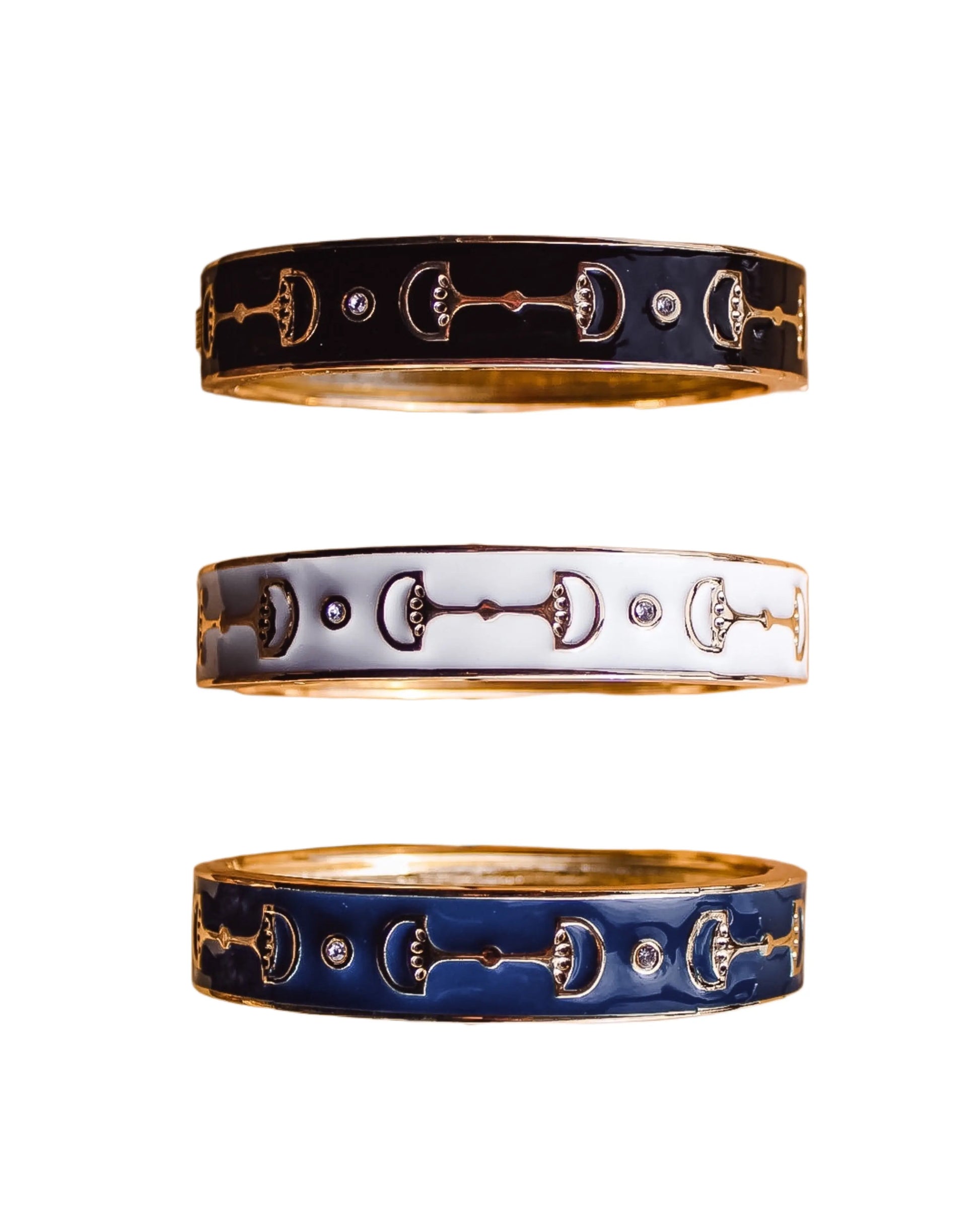 Snaffle Bit Bracelet - White Fornash