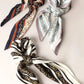 Snaffle Satin Scarf - Black Imperfectly Perfect Boutique