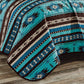 Southwestern Turquoise Aztec Quilt Set - 5 Piece - Imperfectly Perfect Boutique