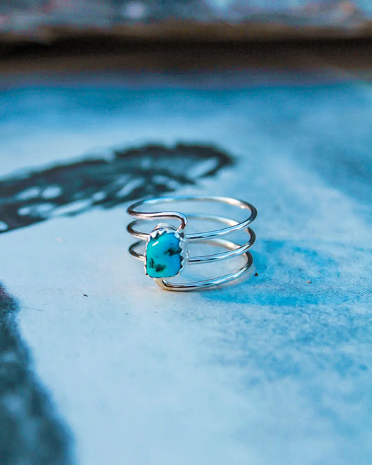 Spiral Turquoise Ring - Imperfectly Perfect Boutique