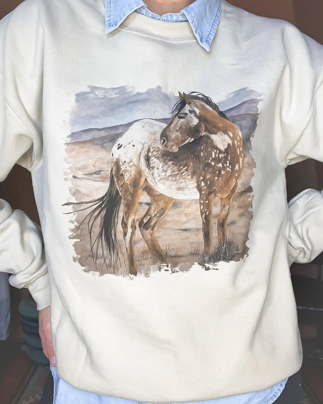 Spirit Horse Crewneck Sweatshirt Imperfectly Perfect Boutique
