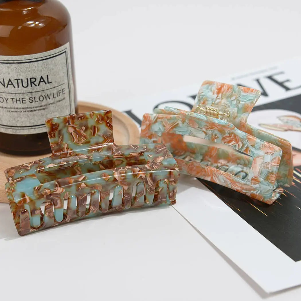 Acetate Tortoise Shell Hair Claw, Eco-Friendly - Imperfectly Perfect Boutique