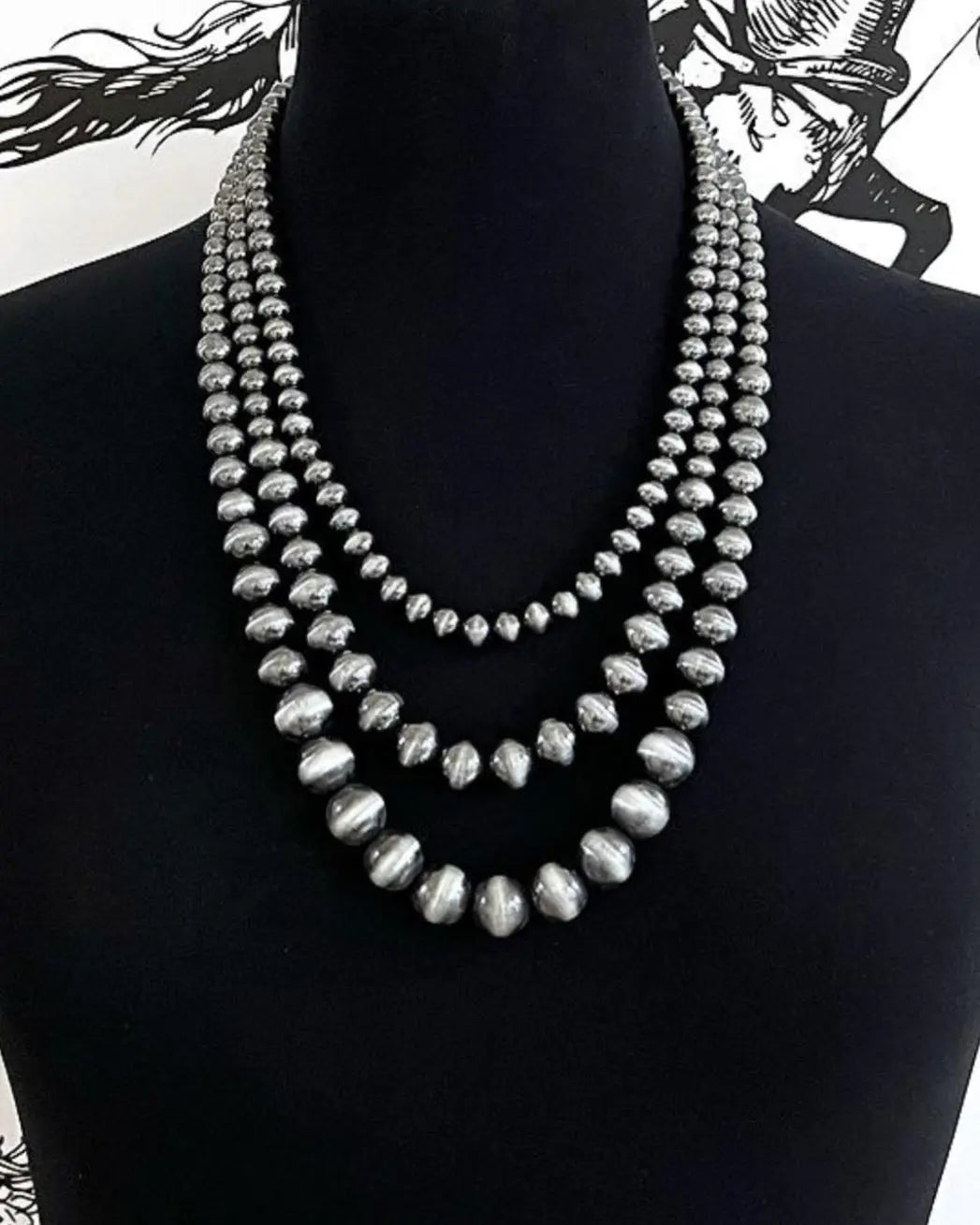 “Taos” Pearl Necklace Imperfectly Perfect Boutique