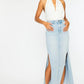 “Tess” Denim Maxi Skirt Kan Can USA