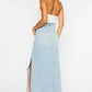 “Tess” Denim Maxi Skirt Kan Can USA