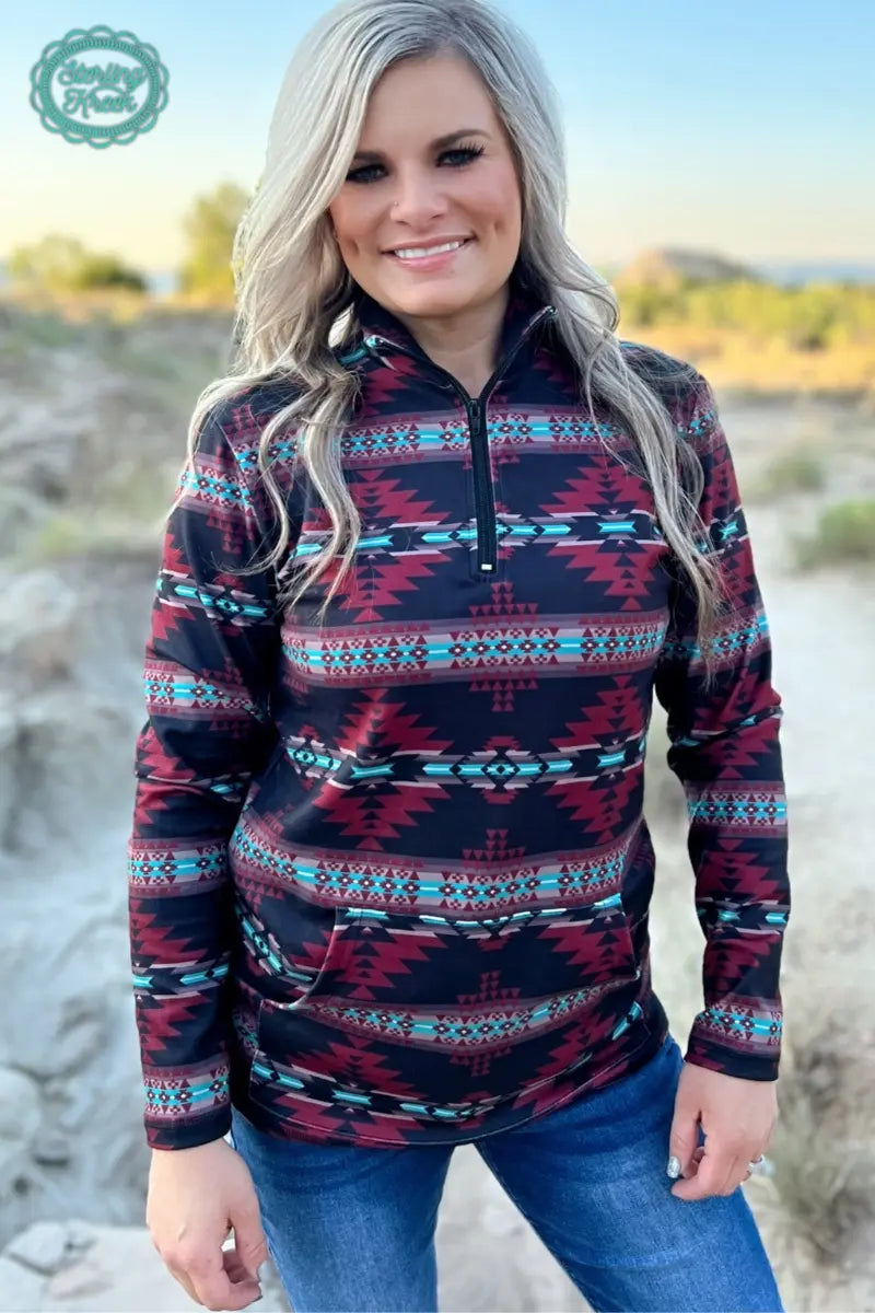 The Crimson Valley Pullover - Imperfectly Perfect Boutique