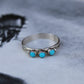 Three Stone Turquoise Ring - Imperfectly Perfect Boutique
