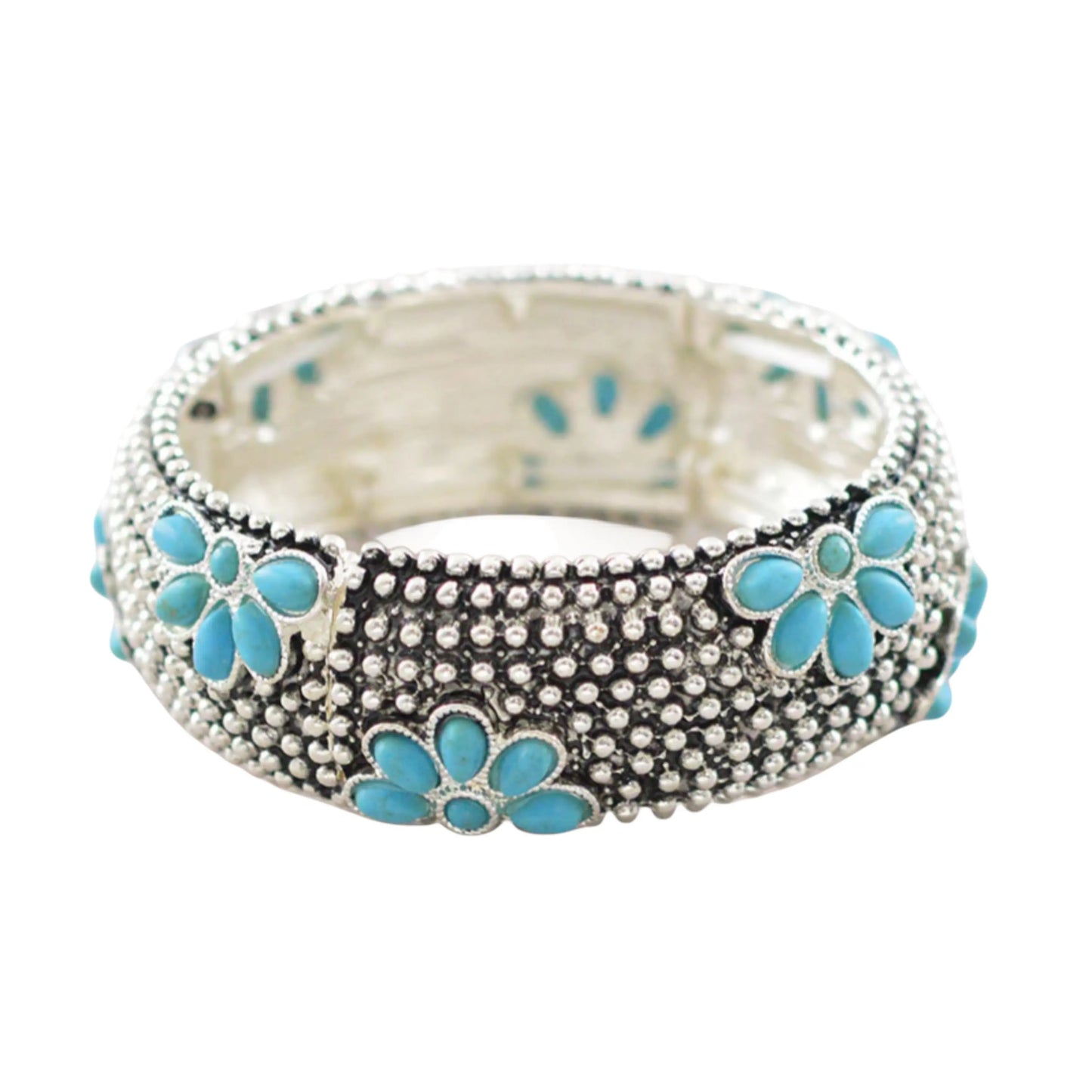 Turquoise Daisy Bangle Imperfectly Perfect Boutique
