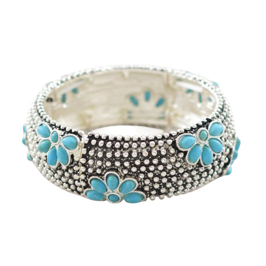 Turquoise Daisy Bangle Imperfectly Perfect Boutique