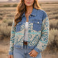 Turquoise Mesa Aztec Denim Jacket MontanaCo