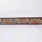 ADBLF273 Tooled Leather Western Belt - Oversized Sunflower Design with Turquoise Accents - Imperfectly Perfect Boutique