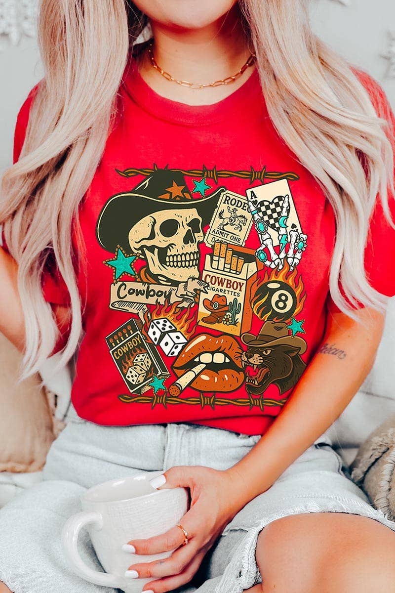 Vintage Western Collage Graphic Tee - Imperfectly Perfect Boutique