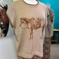 The Cowpony short sleeve printed sweater vest with trim - Imperfectly Perfect Boutique