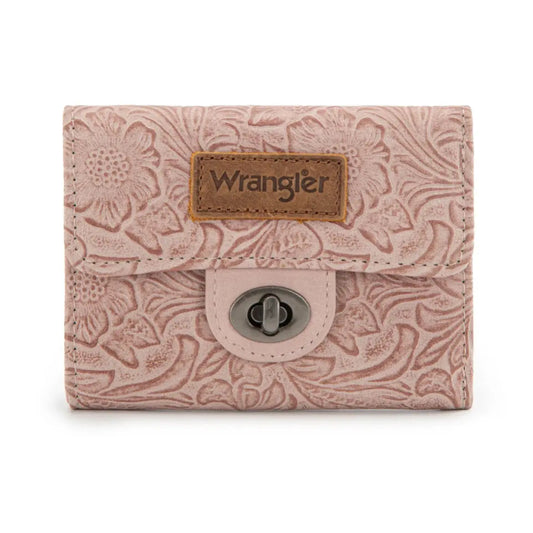 Wrangler Floral Embossed Wallet – Pink Imperfectly Perfect Boutique