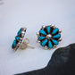 Zuni Turquoise Cluster Earrings Imperfectly Perfect Boutique